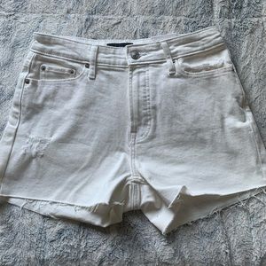 White Free Assembly shorts. Size two.